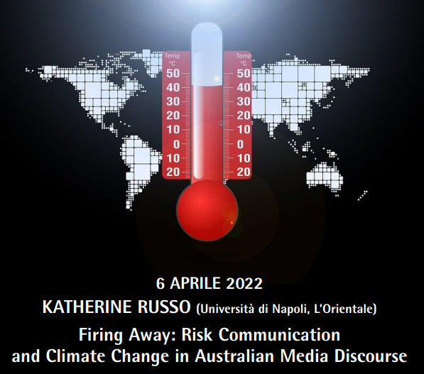 Online lecture: Firing away: risk Communication and Climate Change in Australian Media Discourse