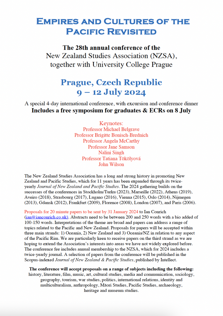 CFP: NZSA conference 2024